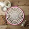 6 Pieces Plastic Embroidery Hoops Set and 16 Pieces Needles Plastic Circle Cross Stitch Hoop Ring 3.4 inch to 10.2 inch for Embroidery and Cross Stitch(Multicolor)